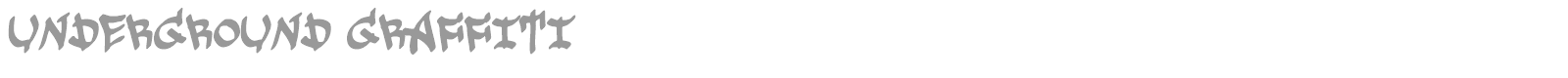 Underground Graffiti font preview